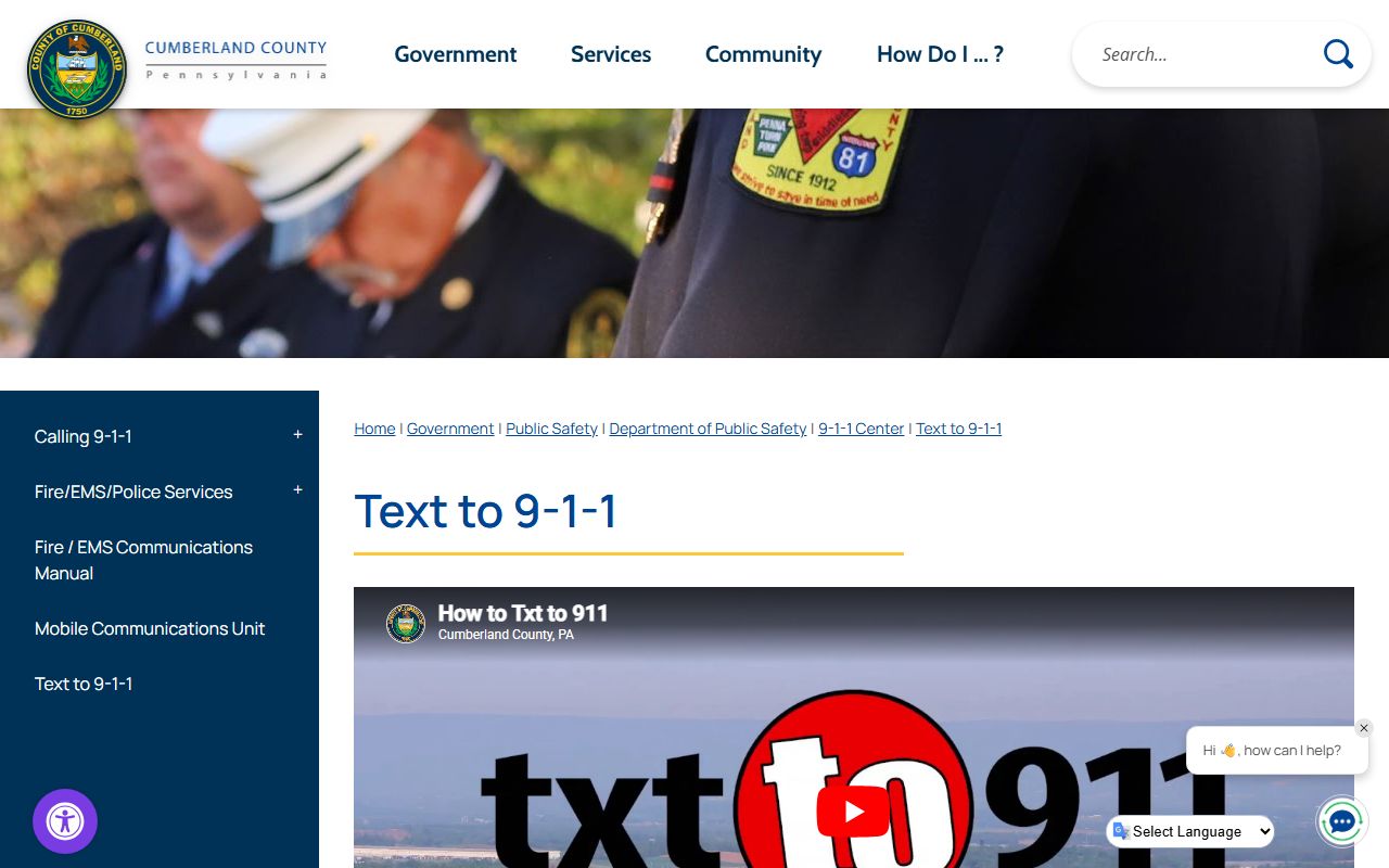 Cumberland County Central Booking Center booking records page